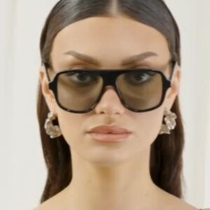 NEW! OTRA Mikki Chic Black n green Sunglasses